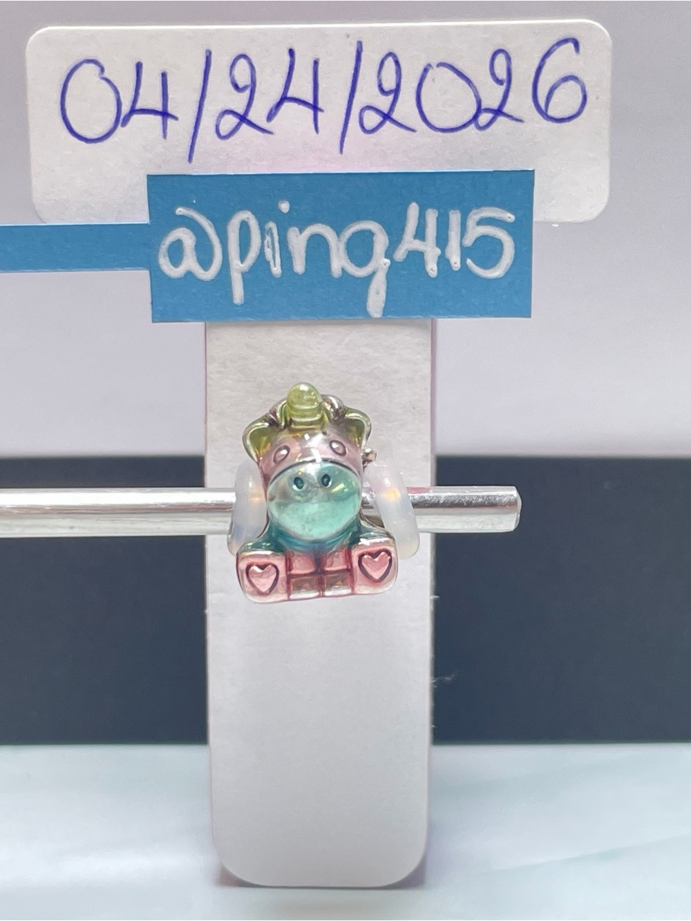 Pandora Colorful Rainbow Bruno the Unicorn Charm